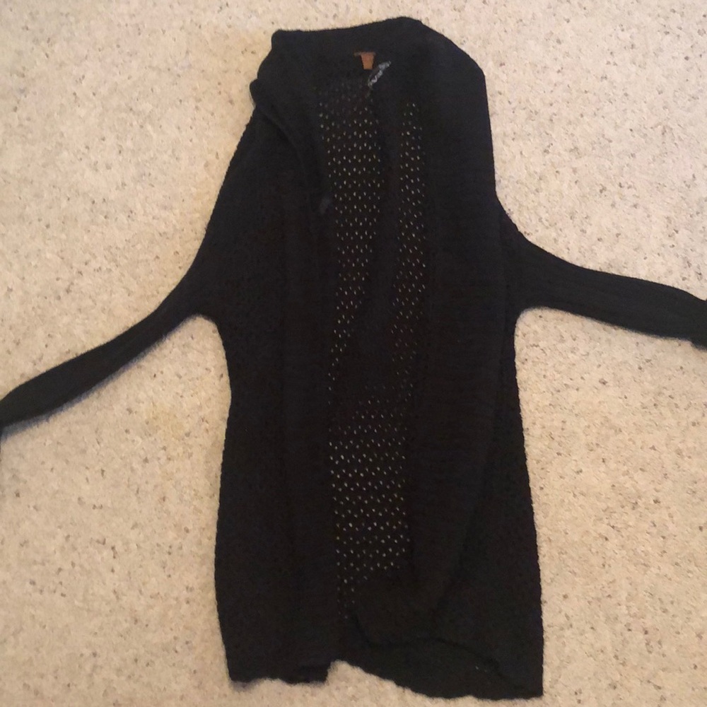 Black cardigan